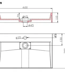 vidaXL Wash Basin 60x38x11 cm Mineral Cast/Marble Cast White