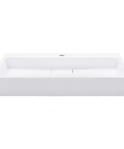 vidaXL Wash Basin 80x46x11 cm Mineral Cast/Marble Cast White