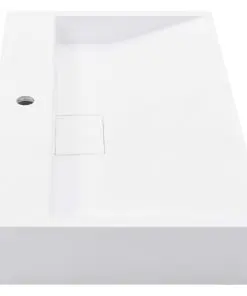 vidaXL Wash Basin 80x46x11 cm Mineral Cast/Marble Cast White