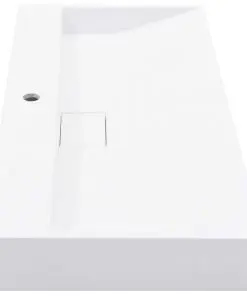 vidaXL Wash Basin 100x46x11 cm Mineral Cast/Marble Cast White