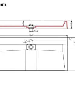 vidaXL Wash Basin 100x46x11 cm Mineral Cast/Marble Cast White