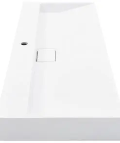 vidaXL Wash Basin 120x46x11 cm Mineral Cast/Marble Cast White