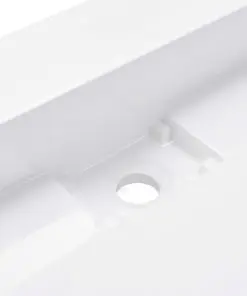 vidaXL Wash Basin 120x46x11 cm Mineral Cast/Marble Cast White