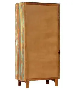 vidaXL Hand Carved Highboard 85x45x180 cm Solid Reclaimed Wood