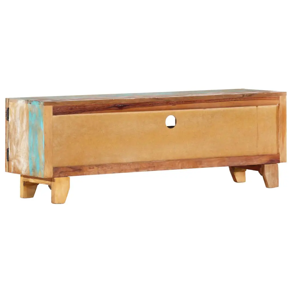 vidaXL Hand Carved TV Cabinet 120x30x40 cm Solid Reclaimed Wood