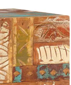 vidaXL Hand Carved TV Cabinet 120x30x40 cm Solid Reclaimed Wood