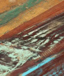 vidaXL Coffee Table 120x50x30 cm Solid Reclaimed Wood and Steel