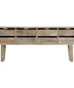 vidaXL Sideboard 140x30x60 cm Solid Mango Wood