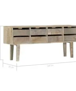 vidaXL Sideboard 140x30x60 cm Solid Mango Wood