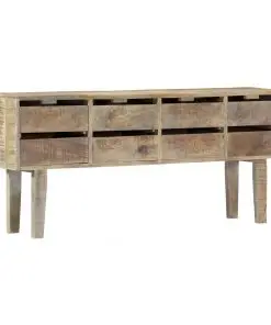 vidaXL Sideboard 140x30x60 cm Solid Mango Wood