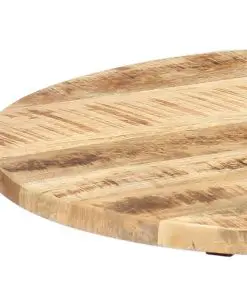 vidaXL Side Table 60x(46-63) cm Solid Mango Wood and Cast Iron