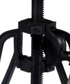 vidaXL Side Table 60x(46-63) cm Solid Mango Wood and Cast Iron