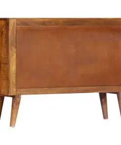 vidaXL Sideboard with Printed Pattern 90x30x70 cm Solid Mango Wood