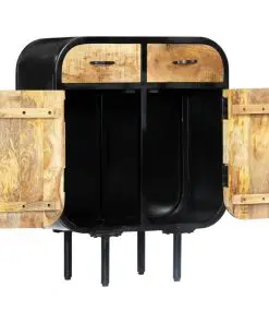 vidaXL Sideboard 60x30x75 cm Solid Mango Wood and Iron