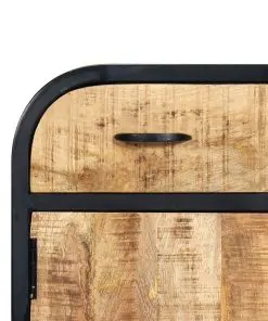 vidaXL Sideboard 60x30x75 cm Solid Mango Wood and Iron