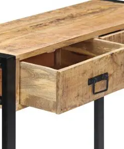 vidaXL Console Table 90x30x75 cm Solid Mango Wood