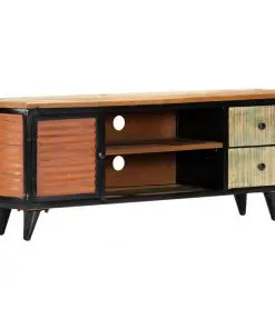 vidaXL TV Cabinet 120x30x45 cm Solid Reclaimed Wood