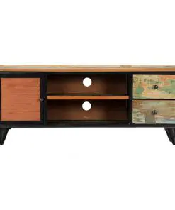 vidaXL TV Cabinet 120x30x45 cm Solid Reclaimed Wood