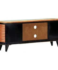 vidaXL TV Cabinet 120x30x45 cm Solid Reclaimed Wood