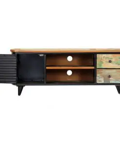 vidaXL TV Cabinet 120x30x45 cm Solid Reclaimed Wood