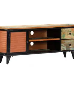 vidaXL TV Cabinet 120x30x45 cm Solid Reclaimed Wood