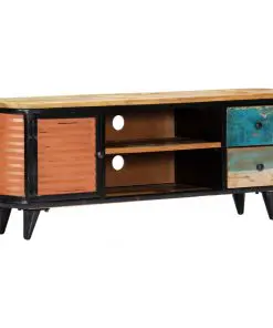 vidaXL TV Cabinet 120x30x45 cm Solid Reclaimed Wood
