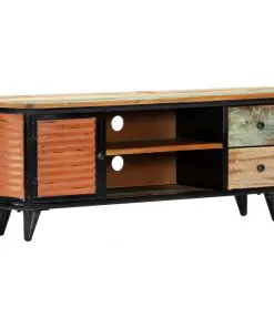 vidaXL TV Cabinet 120x30x45 cm Solid Reclaimed Wood