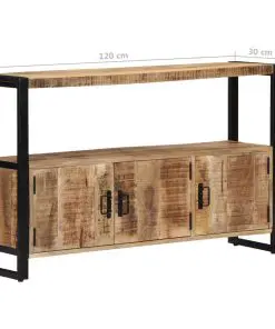 vidaXL Side Cabinet 120x30x75 cm Solid Mango Wood