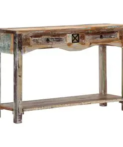 vidaXL Console Table 120x40x75 cm Solid Reclaimed Wood
