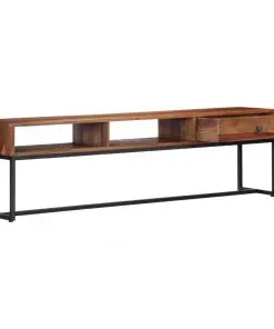 vidaXL TV Cabinet 160x30x45 cm Solid Sheesham Wood