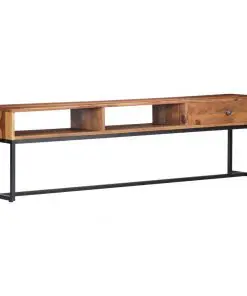 vidaXL TV Cabinet 160x30x45 cm Solid Sheesham Wood