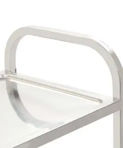 vidaXL 3-Tier Kitchen Trolley 87x45x83.5 cm Stainless Steel