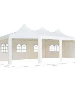 vidaXL Gazebo 834x448x320 cm White