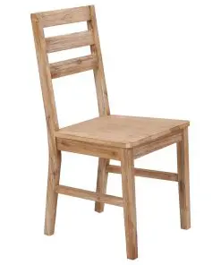 vidaXL Dining Chairs 6 pcs Solid Acacia Wood