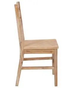 vidaXL Dining Chairs 6 pcs Solid Acacia Wood