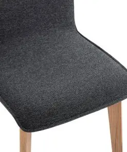 vidaXL Dining Chairs 2 pcs Grey Fabric