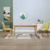 vidaXL Dining Chairs 2 pcs Green Fabric