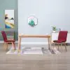 vidaXL Dining Chairs 2 pcs Red Fabric