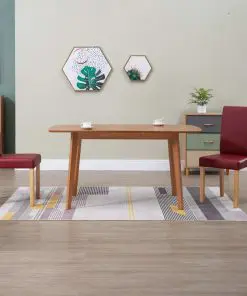 vidaXL Dining Chairs 2 pcs Red Faux Leather