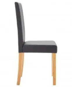 vidaXL Dining Chairs 4 pcs Grey Faux Leather