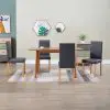 vidaXL Dining Chairs 4 pcs Grey Faux Leather