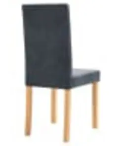 vidaXL Dining Chairs 4 pcs Grey Faux Suede Leather