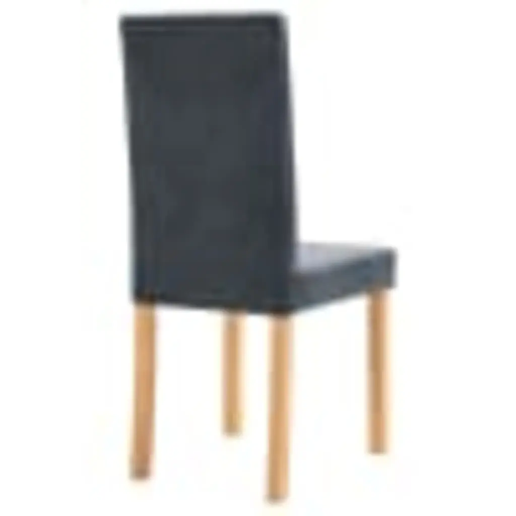 vidaXL Dining Chairs 4 pcs Grey Faux Suede Leather