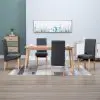 vidaXL Dining Chairs 4 pcs Grey Fabric