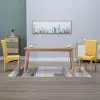 vidaXL Dining Chairs 2 pcs Yellow Fabric
