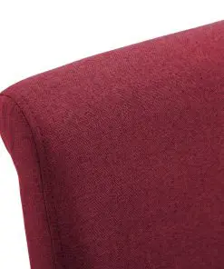 vidaXL Dining Chairs 2 pcs Red Fabric