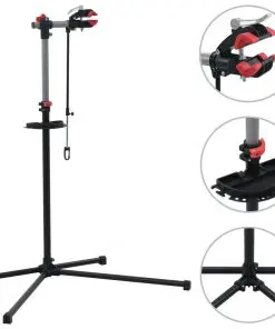 vidaXL Bike Repair Stand 104x68x(110-190) cm Steel Black