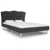 vidaXL Bed Frame Dark Grey Fabric 106×203 cm King Single