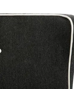 vidaXL Bed Frame Dark Grey Burlap 153×203 cm Queen