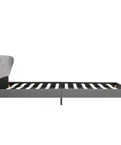 vidaXL Bed Frame Light Grey Fabric 106×203 cm King Single